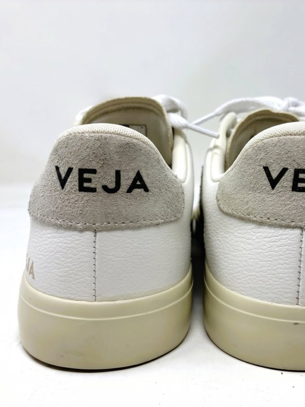 VEJA Esplar Leather Sneakers - White / Pierre - Women's Size 9 / EUR 42 Low Top - Picture 6 of 6
